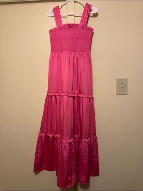 express pink slip dress Floral Satin Cowl Neck Strappy Low Back Midi Slip Dress
